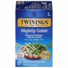 Twinings Nightly Calm Herbal Tea Individually Wrapped Bags 20 Tea Bags