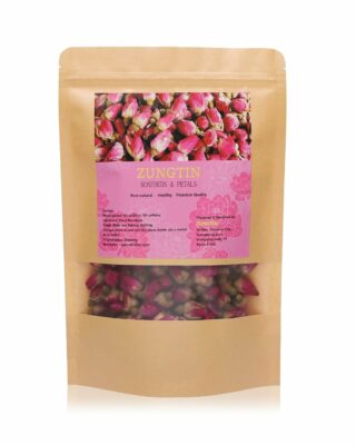 Zungtin Dried Rose Buds 100% Pure Natural 4 oz Edible for Tea Baking Crafting Soap Making