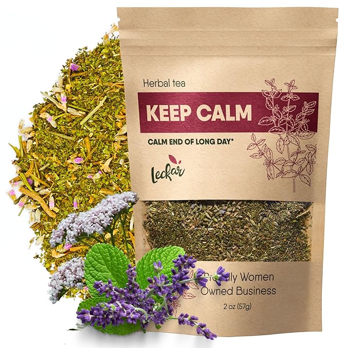 Organic Keep Calm Valerian Root Natural Stress Relief & Restful Sleep Aid
