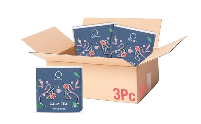 Karma Calm Tea for Relaxation and Restful Night Sleep Pack of 3