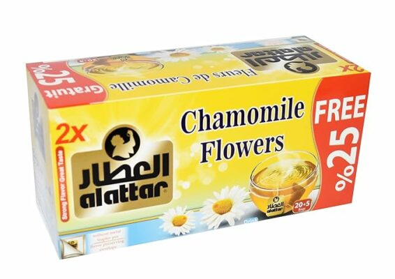 AlAttar Drink Herbal Chamomile Flowers Kosher Halal 20 Tea Bag