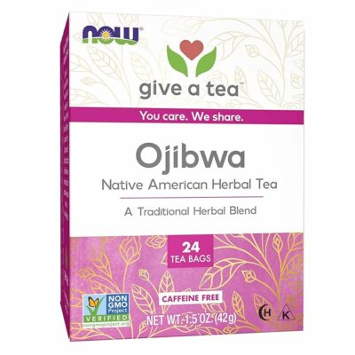 NOW Foods Give a Tea Ojibwa Tea Herbal Caffeine Free 24 Teabags