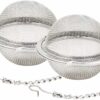 2pcs Stainless Steel Mesh Tea Ball Teas Infuser