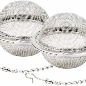2pcs Stainless Steel Mesh Tea Ball Teas Infuser