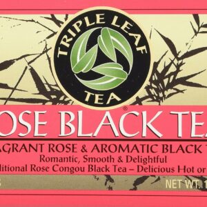Triple Leaf Tea Black Tea Bags Rose 20 Teabags