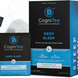 CogniTea Deep Sleep Tea with Melatonin Night Time Rest