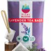 Vital Bloom 120 Tea Bags Lavender Tea Stress Relief Herbal Tea Caffeine Free Free Tongs Included