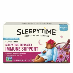 Celestial Seasonings Sleepytime Wellness Echinacea Immune Boost Caffeine Free 20 Tea Bags