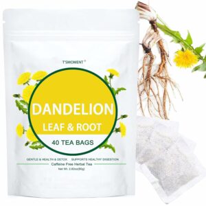 Dandelion Leaf & Root Tea bags 40 Teabags Natural Dandelion Tea for Liver & Kidney Health Caffeine free