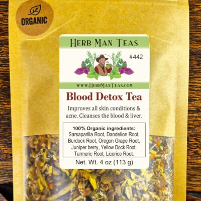BLOOD DETOX TEA cleanses the blood supports liver function 100% Organic