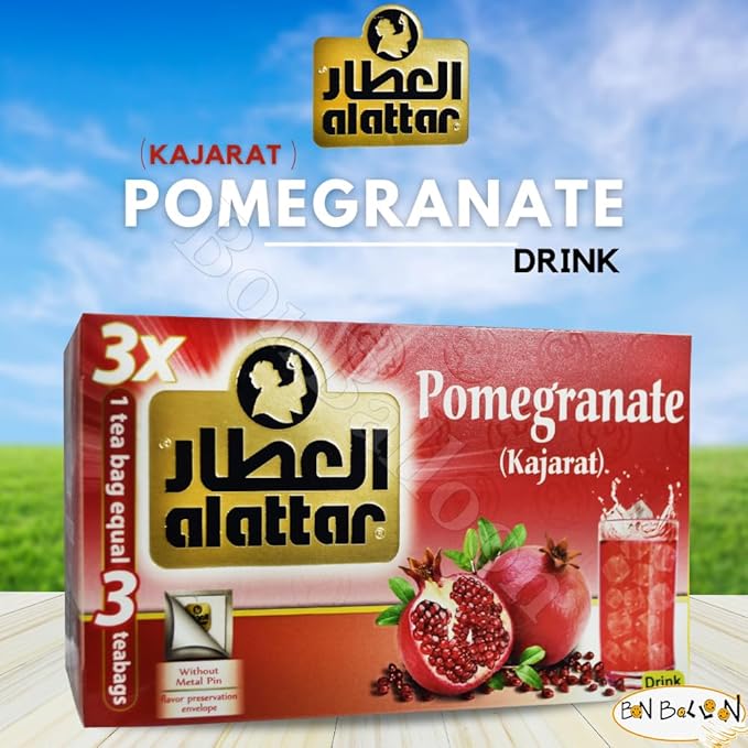 BonBalloon AlAttar Organic Drink Pomegranate Kosher Halal 20 Bags