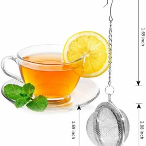 2pcs Stainless Steel Mesh Tea Ball Teas Infuser