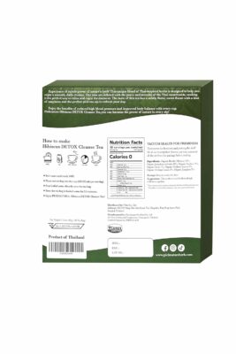 PICKNATURE Hibiscus Detox Cleanse Tea Freshly Picked from Thailand 60 tea bags