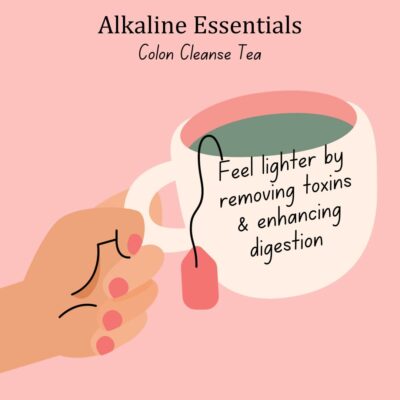 Colon Cleanse Detox Tea Gentle Herbal Blend with Ginger Fennel & Cascara Sagrada 30 Day Supply