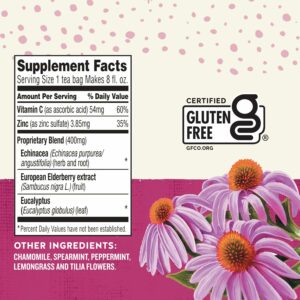 Celestial Seasonings Sleepytime Wellness Echinacea Immune Boost Caffeine Free 20 Tea Bags