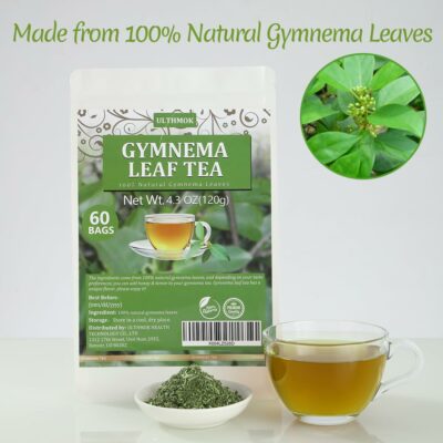 Premium 60 Gymnema Leaf Tea Bags Made with 100% Natural Gymnema Leaves for Diabetics