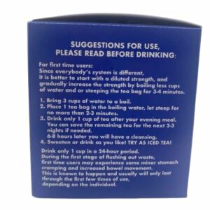 Chiro-Klenz Detox Tea for Colon Cleanse Natural Herbal Tea for Bloating Relief