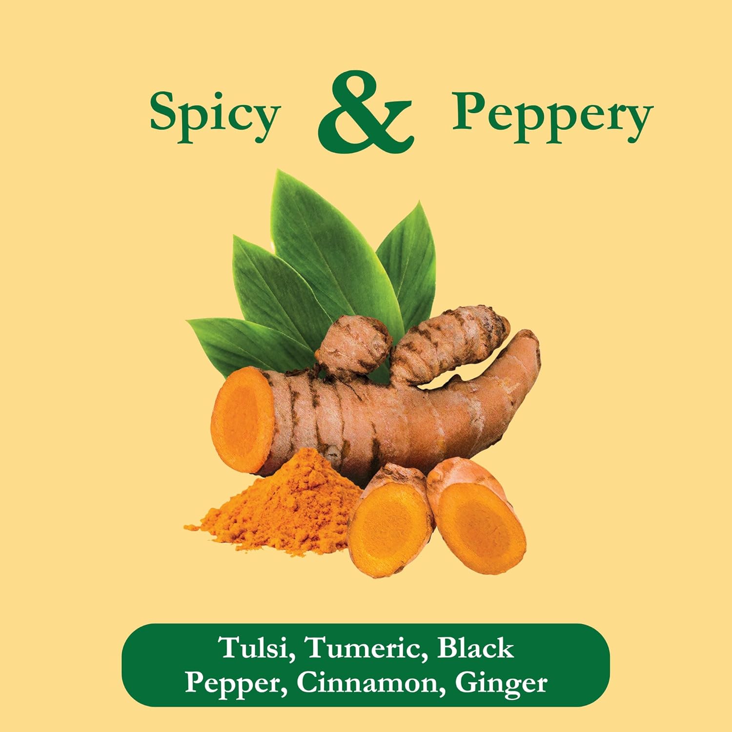 Tadin Turmeric Blend Herbal Tea 24 Tea Bags Per Box Pack of 6