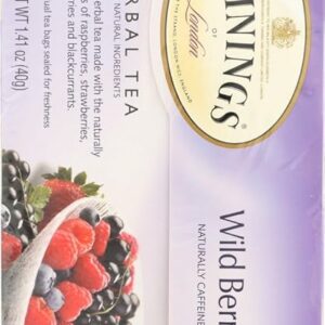 Twinings of London Wild Berries Herbal Tea Bags 20 Teabags
