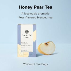 OSULLOC Honey Pear Tea Sweet Pear & Honey Flavor 20 Teabags