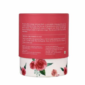 CelesTe Remembrance Rose Tea Loose Leaf Premium Blend of Rose buds 100% Natural 25 Cups