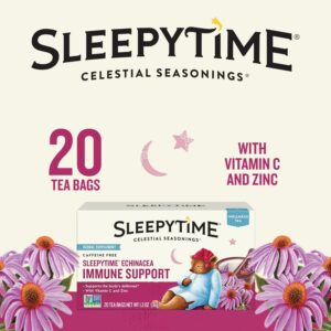 Celestial Seasonings Sleepytime Wellness Echinacea Immune Boost Caffeine Free 20 Tea Bags