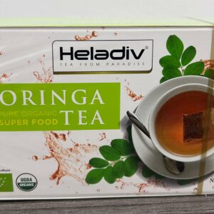 HELADIV Moringa Tea Energy & Immunity Booster Stress Relief 20 Individually Sealed Tea Bags