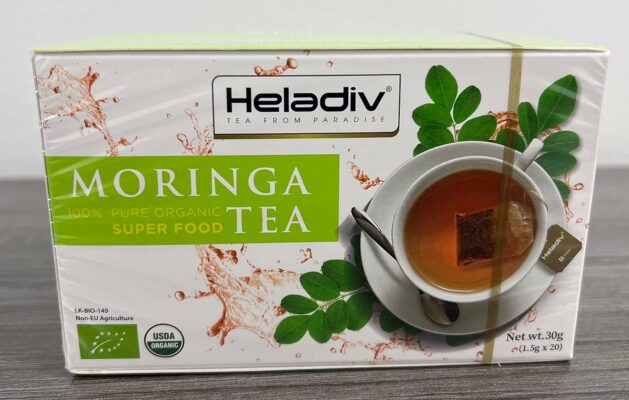 HELADIV Moringa Tea Energy & Immunity Booster Stress Relief 20 Individually Sealed Tea Bags