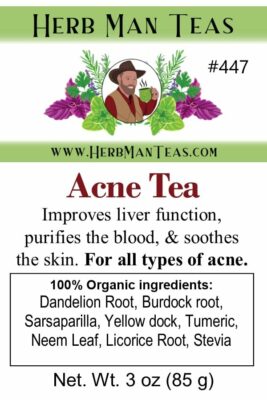 ACNE TEA Organic Herbal Blend to Support Clear Skin & Complexion 100% Organic