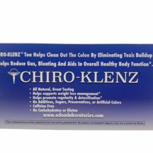 Chiro-Klenz Detox Tea for Colon Cleanse Natural Herbal Tea for Bloating Relief