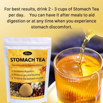 Auranic 20 Teabags Natural Stomach Ease Tea for Ulcer Healing Solution