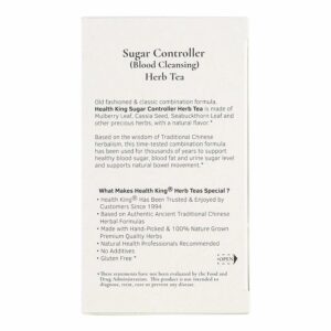 Health King Sugar Controller Herb Tea 20 Teabags Pack of 4