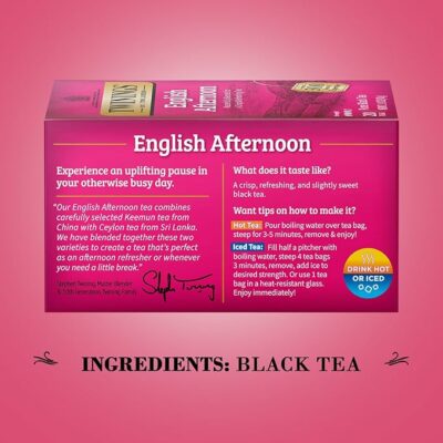 Twinings Tea, English Afternoon Tea 2 Pack 20 Tea Bags Each