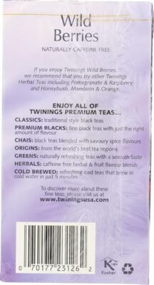 Twinings of London Wild Berries Herbal Tea Bags 20 Teabags