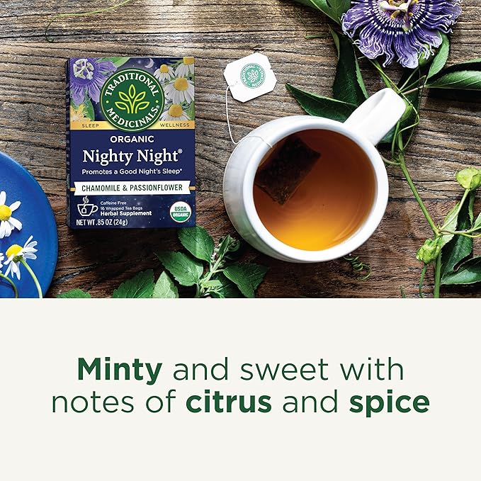 Traditional Medicinals Organic Nighty Night Tea 16 Tea Bags