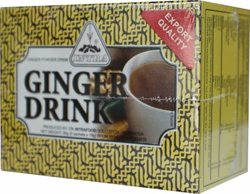 Intra Jahe Wangi Ginger Tea 5 Teabags Pack of 4