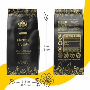 MyRoyalte Rose Petals Herbal Loose Leaf Tea High Caffeine
