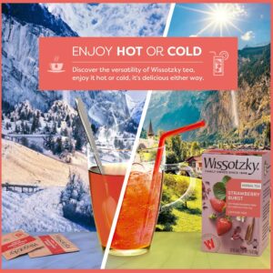 Wissotzky Strawberry Burst Herbal Tea 20 Tea Bags Caffeine Free Tea