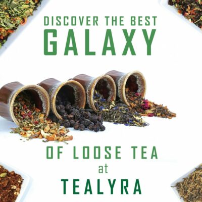 Tealyra Hibiscus and Rosehips Herbla Loose Leaf Tea Health Tonic Supports Healthy Blood Pressure Caffeine Free