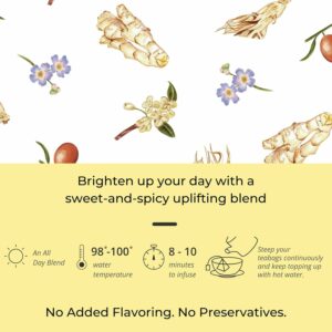 Tily Tea Morning Shine Breakfast Tea Natural Herbal Tea for Focus and Energy 10 Teabags