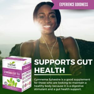 Gymnema Leaf Tea 100% Organic Herbal Tea for Healthy Metabolism