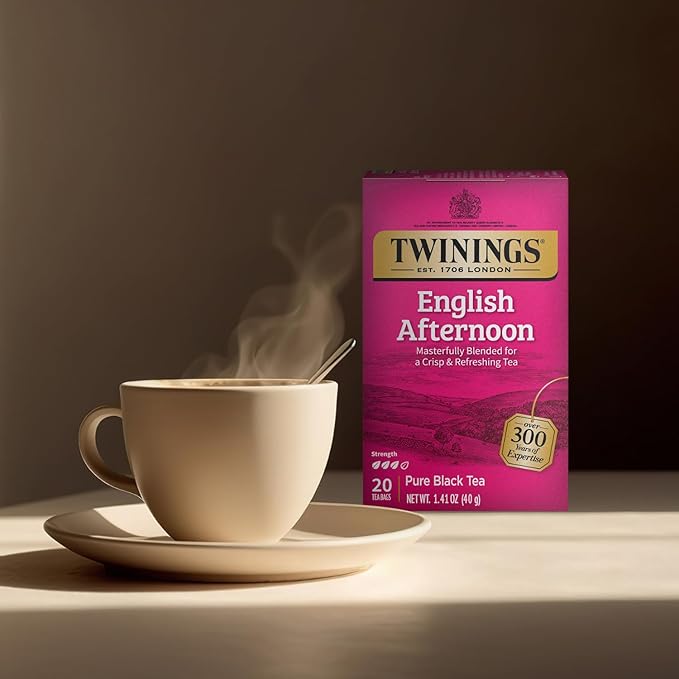 Twinings Tea, English Afternoon Tea 2 Pack 20 Tea Bags Each