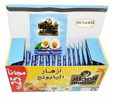 AlAttar Drink Herbal Chamomile Flowers Kosher Halal 20 Tea Bag