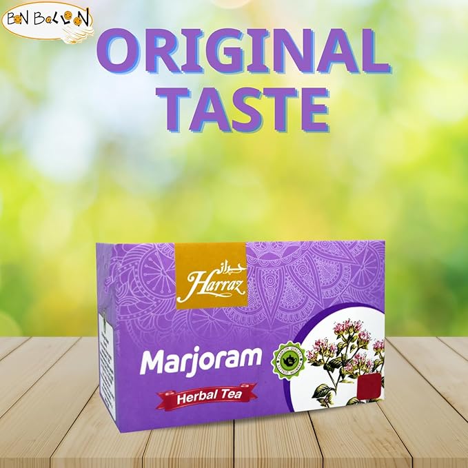Harraz Natural Drink Herbal Marjoram Herbal Kosher Halal 25 Tea Bags