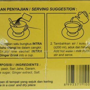 Intra Jahe Wangi Ginger Tea 5 Teabags Pack of 4