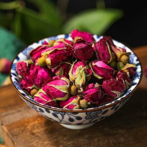 Zungtin Dried Rose Buds 100% Pure Natural 4 oz Edible for Tea Baking Crafting Soap Making