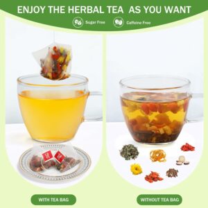 Dandelion Wolfberry Tea 18 Bags Organic Dandy Liver Detox Herbal Tea Natural Blend with 7 Ingredients and Caffeine Free