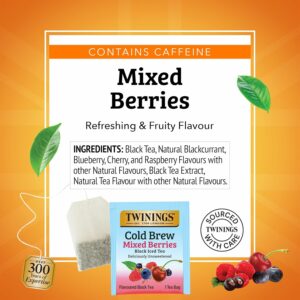 Twinings Mixed Berries Cold Brew Iced Tea Bags 20 Count Pack of 1 20 Teabags