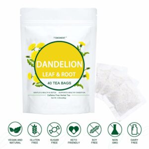 Dandelion Leaf & Root Tea bags 40 Teabags Natural Dandelion Tea for Liver & Kidney Health Caffeine free
