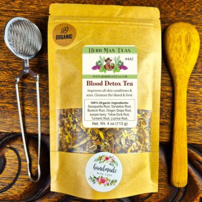 BLOOD DETOX TEA cleanses the blood supports liver function 100% Organic